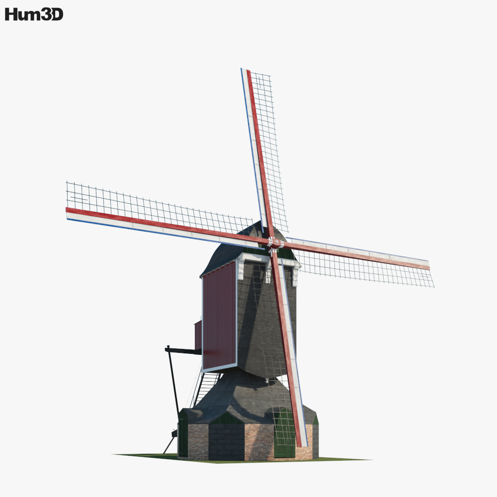 Windmill Sint Jan 3D model