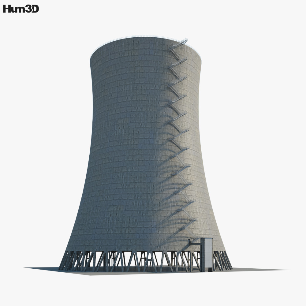 Torre de refrigeración Modelo 3D