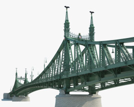 Budapest Liberty Bridge 3D model