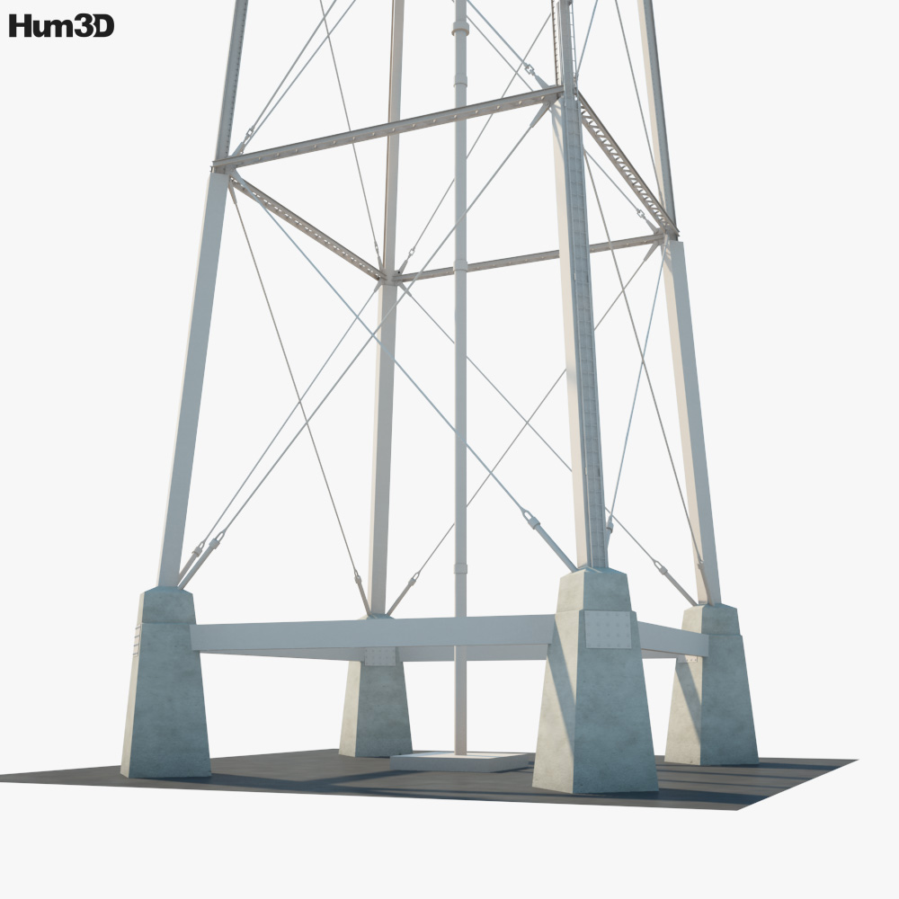 Warner Bros. Water Tower 3D Model - Architecture On Hum3D