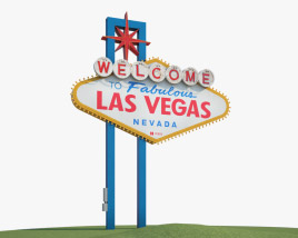Bienvenue au signe de Las Vegas Modèle 3D
