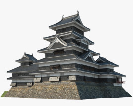 Burg Matsumoto 3D-Modell