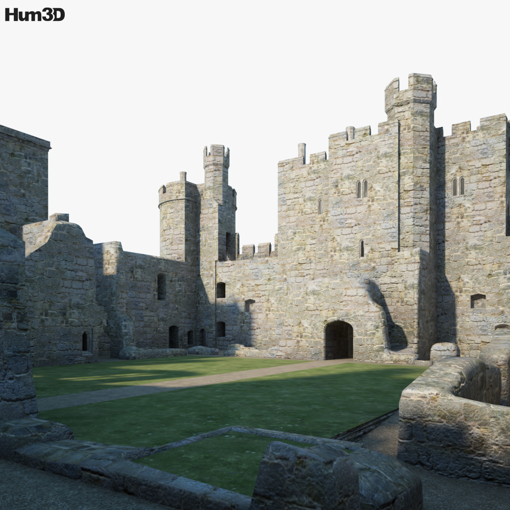 Bodiam Castle 3D model - Architecture on Hum3D