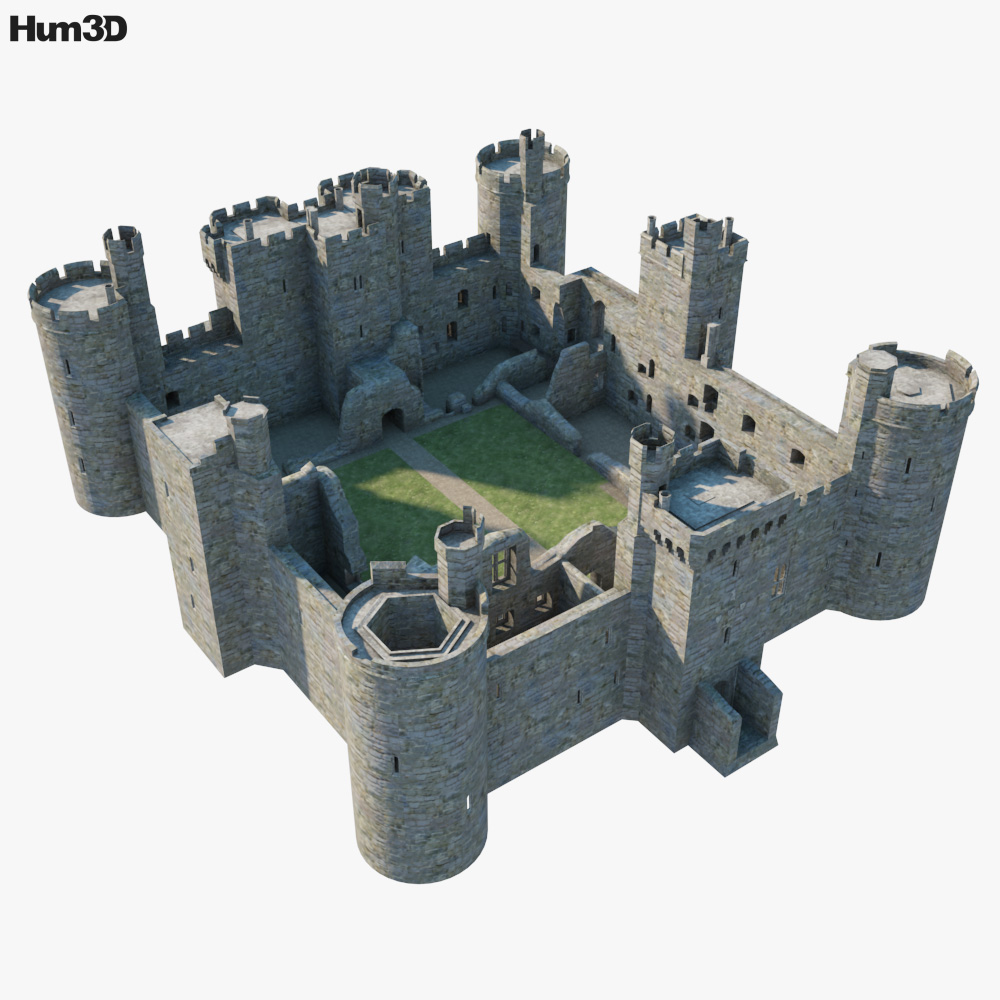 Bodiam Castle 3D model - Architecture on Hum3D