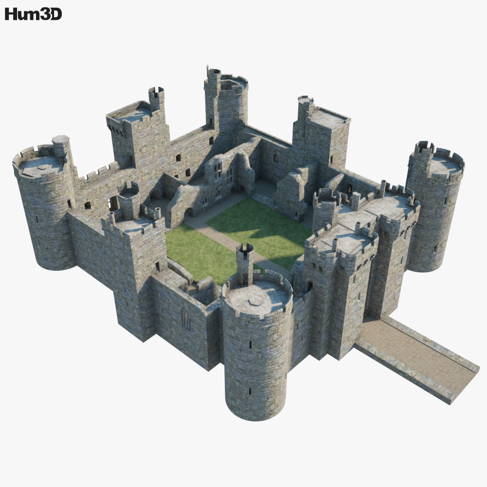 Bodiam Castle 3D model - Architecture on Hum3D