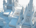San Diego California Temple 3D модель