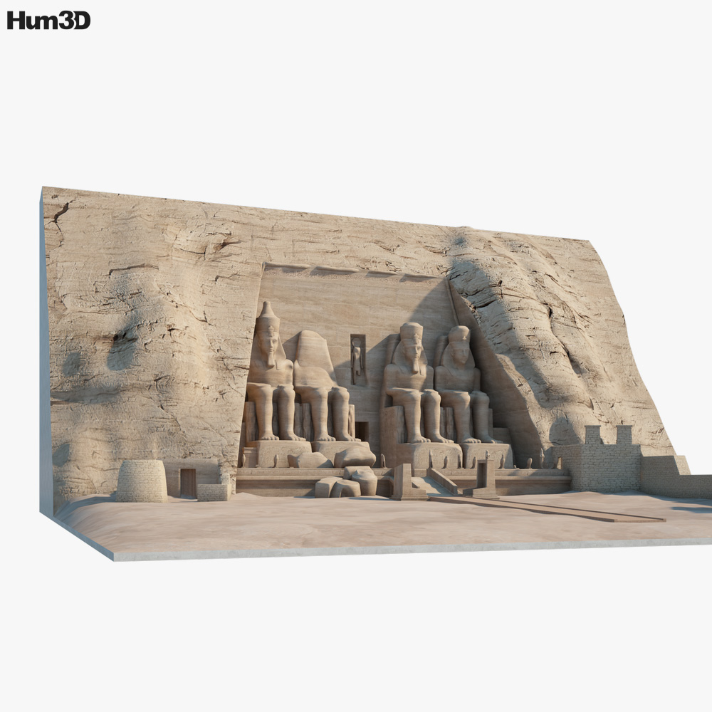 アブ・シンベル神殿 3Dモデル
