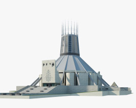 Cathédrale métropolitaine du Christ-Roi de Liverpool Modèle 3D