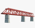 Ponte ferroviária Modelo 3d