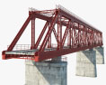 Ponte ferroviária Modelo 3d