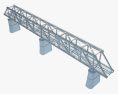 Залізничний міст 3D модель