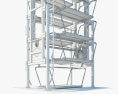 Sistema de estacionamiento giratorio vertical Modelo 3D