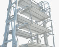 Sistema de estacionamiento giratorio vertical Modelo 3D