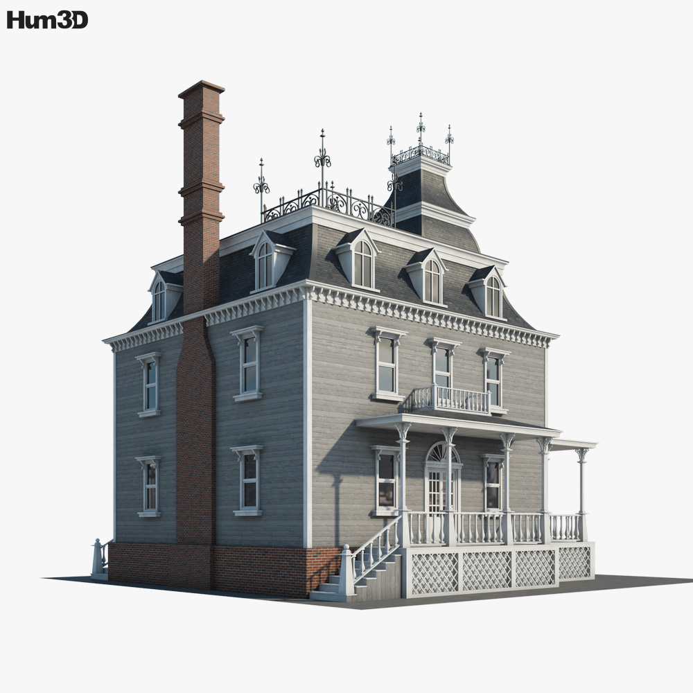 Viktorianisches Haus 3D-Modell