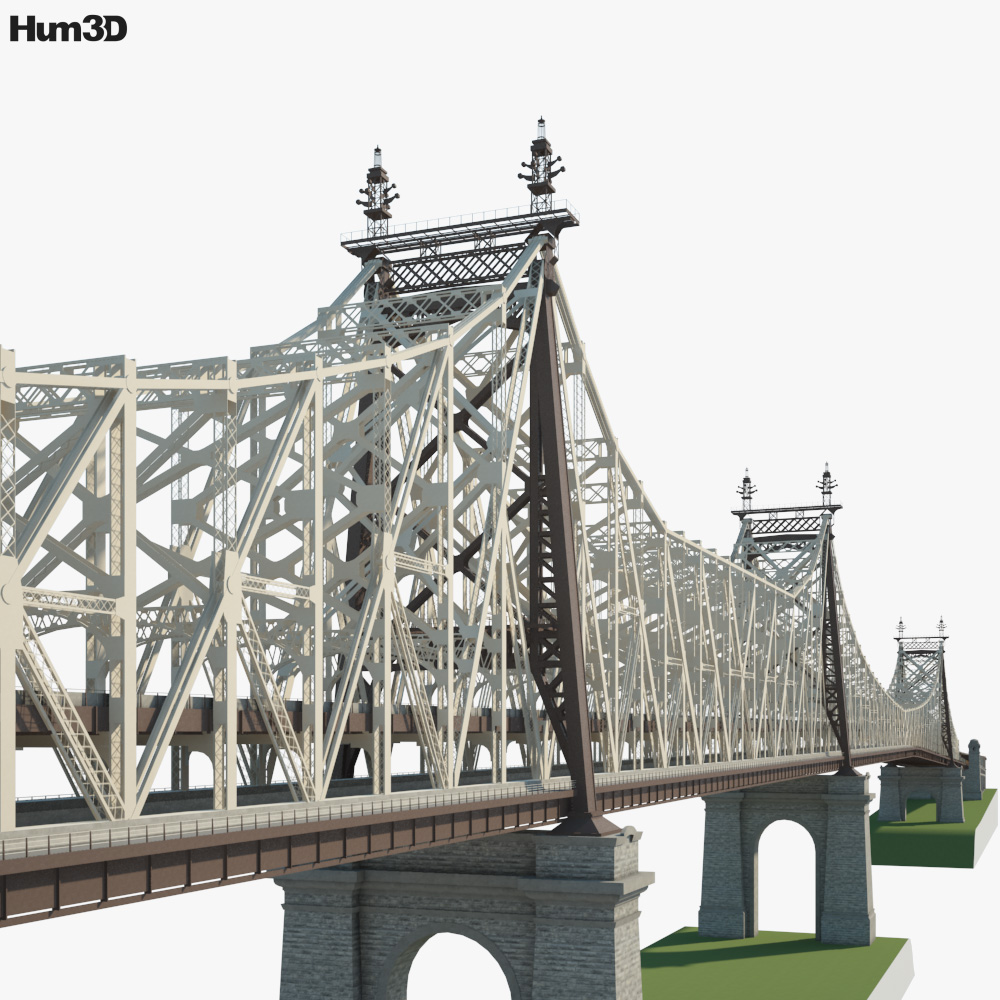 クイーンズボロ橋 3dモデル 建築 On Hum3d