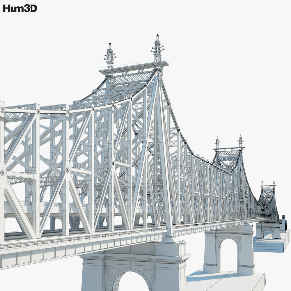 クイーンズボロ橋 3dモデル 建築 On Hum3d