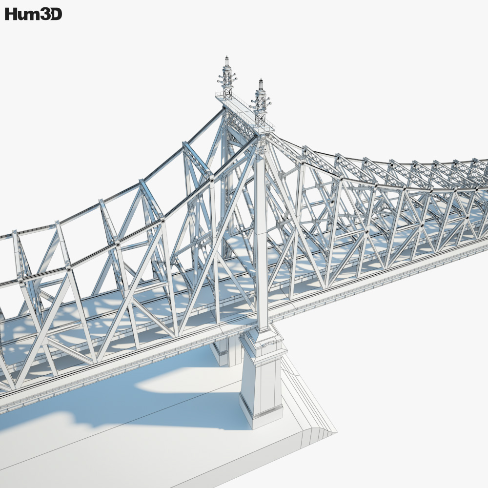 クイーンズボロ橋 3dモデル 建築 On Hum3d