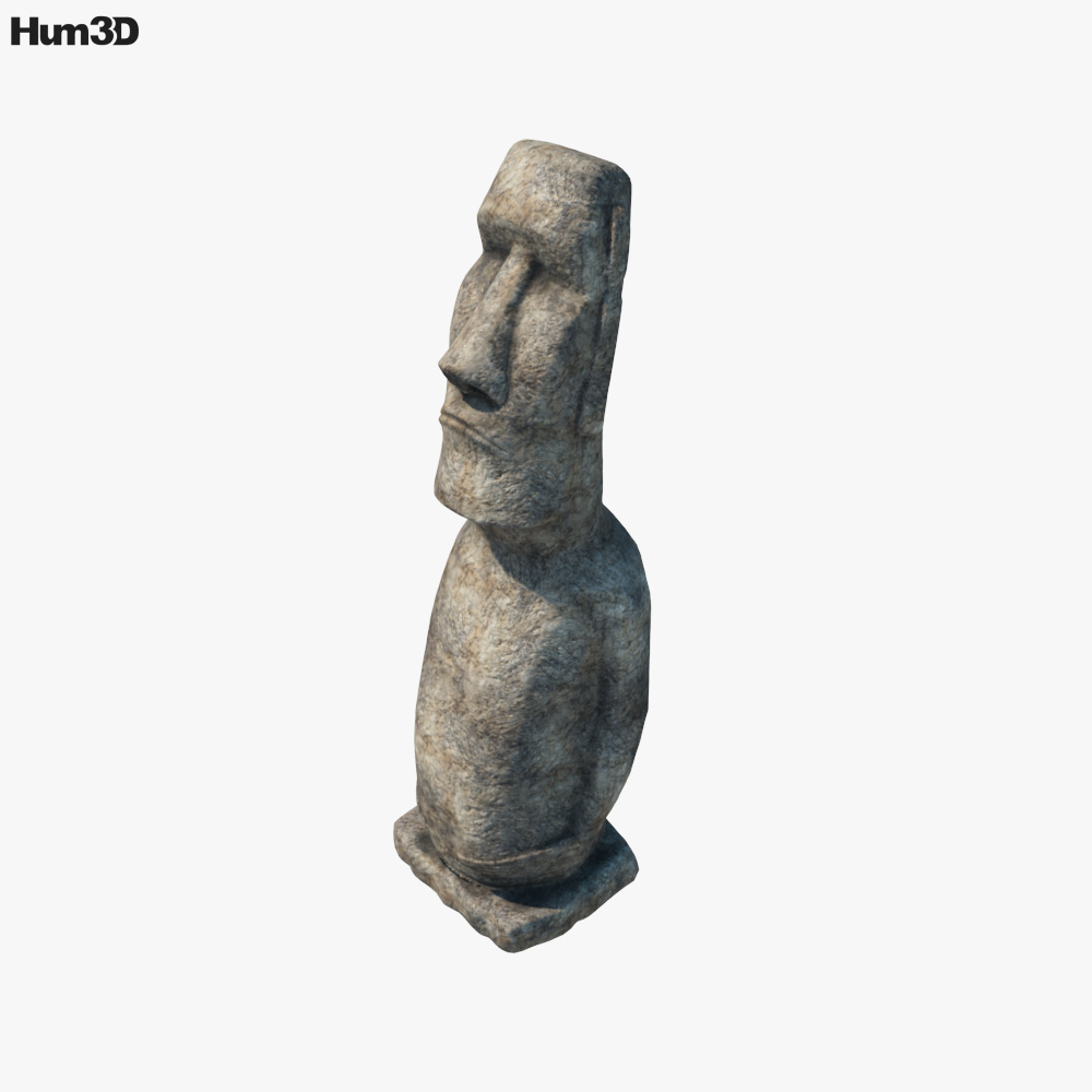 Moai Statue D Model Architecture On Hum D