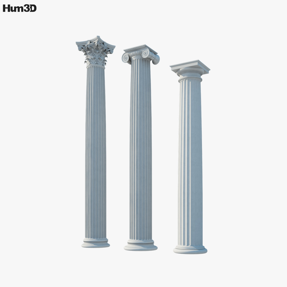 Column orders 3D model
