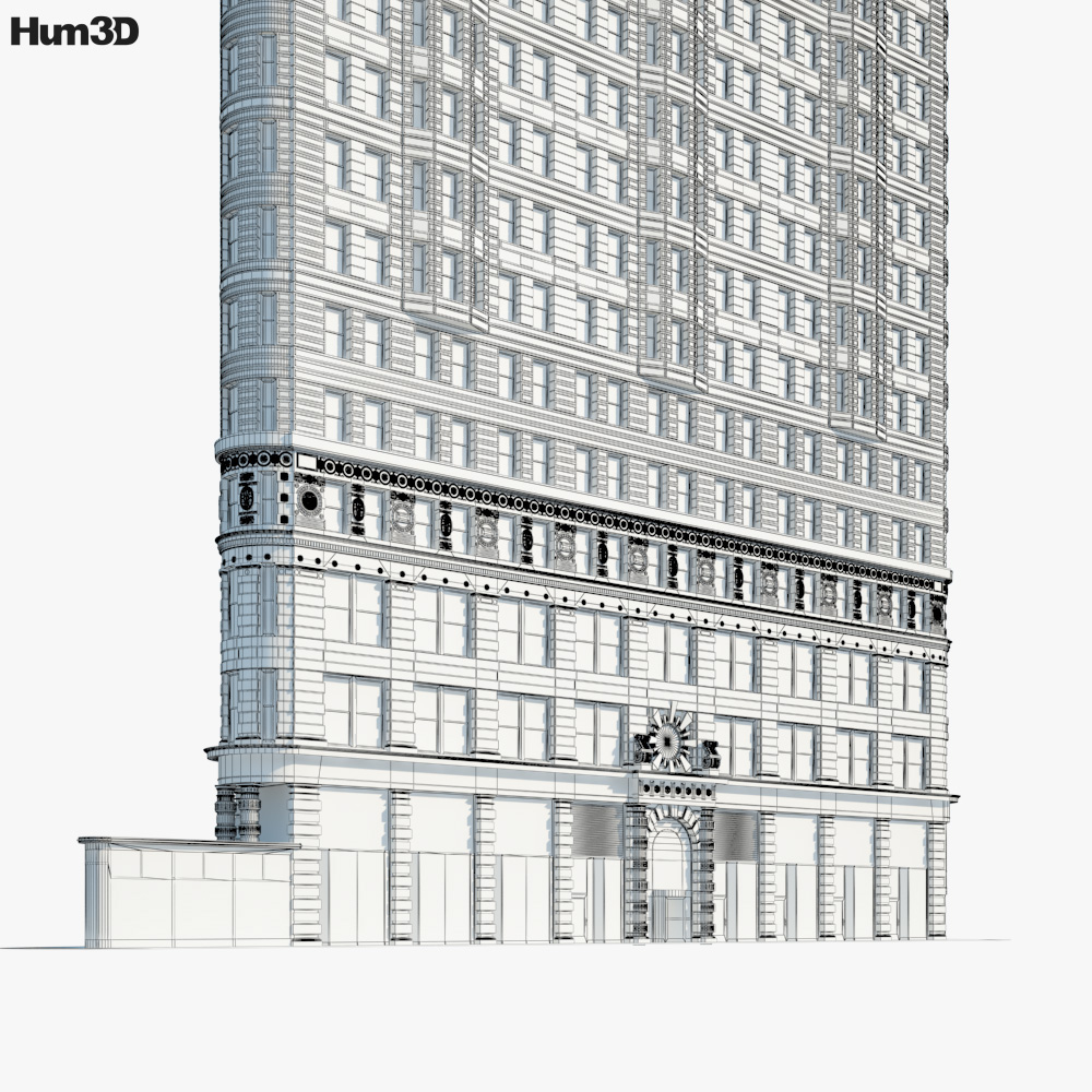 Flatiron building 3d model architecture on hum3d