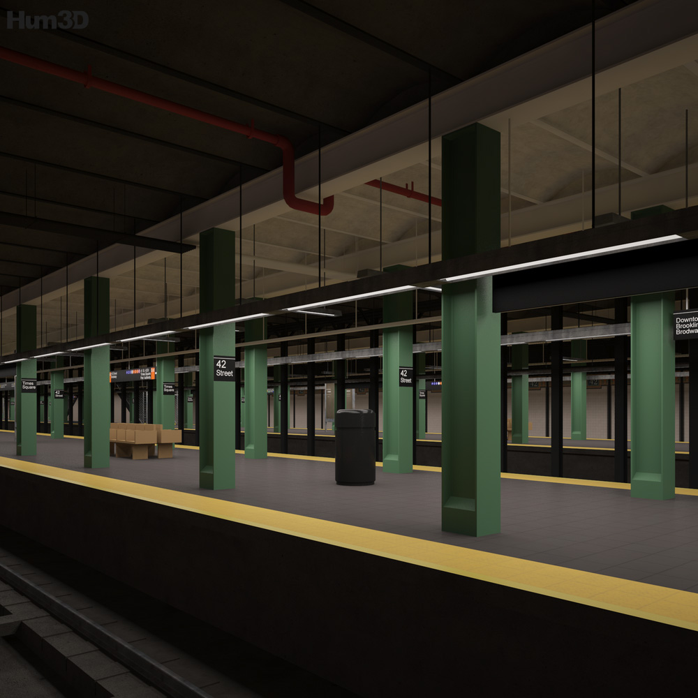 Станція метро Times Square 3D модель