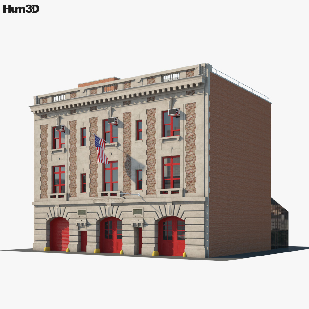 New York City Fire Station Museum Modèle 3D