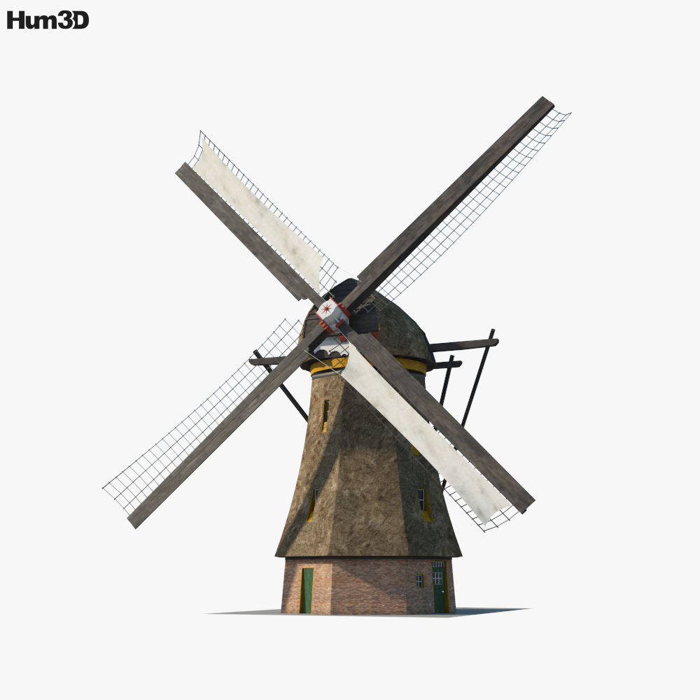 Windmill Holland 3D model