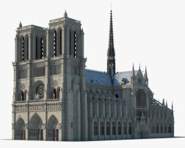 Собор Паризької Богоматері 3D модель