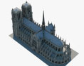 노트르담 대성당 3D 모델 