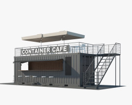 Container Café 3D-Modell
