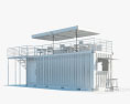 Container Café 3d model