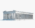Ruines du Parthénon Modèle 3d