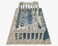 Parthenon ruins 3d model
