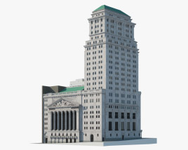 New York Stock Exchange Building Modelo 3d