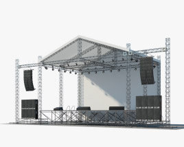 Escenario de concierto Modelo 3D