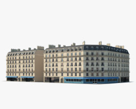 パリの建物 3Dモデル