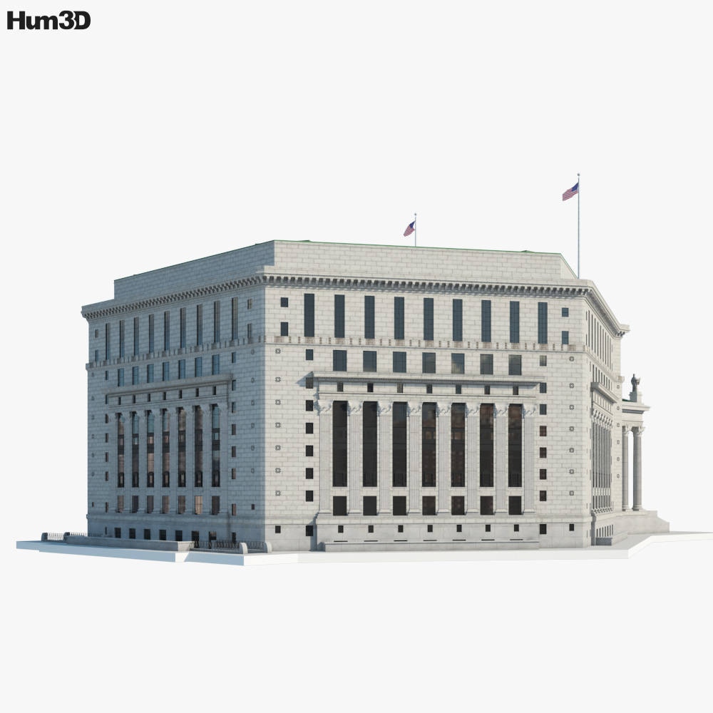 New York County Courthouse 3D 모델 