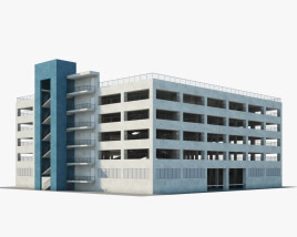 Parkplatz Gebäude 3D-Modell