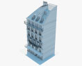 Europäisches Gebäude V02 3D-Modell