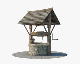 Medieval well 3D model
