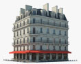 Parisian café 3d model