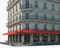 Parisian café 3d model