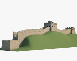 Grande muraglia cinese Modello 3D