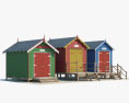 Cabane de plage Modèle 3d