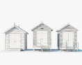 Cabane de plage Modèle 3d