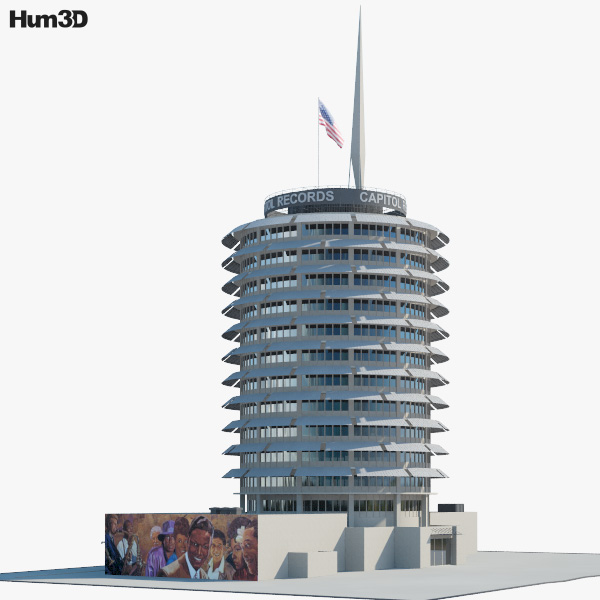 Capitol Records Building 3D model