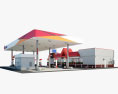 Citgo gas station 3d model