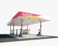 Citgo gas station 3d model