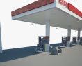 ESSO gas station 001 3d model