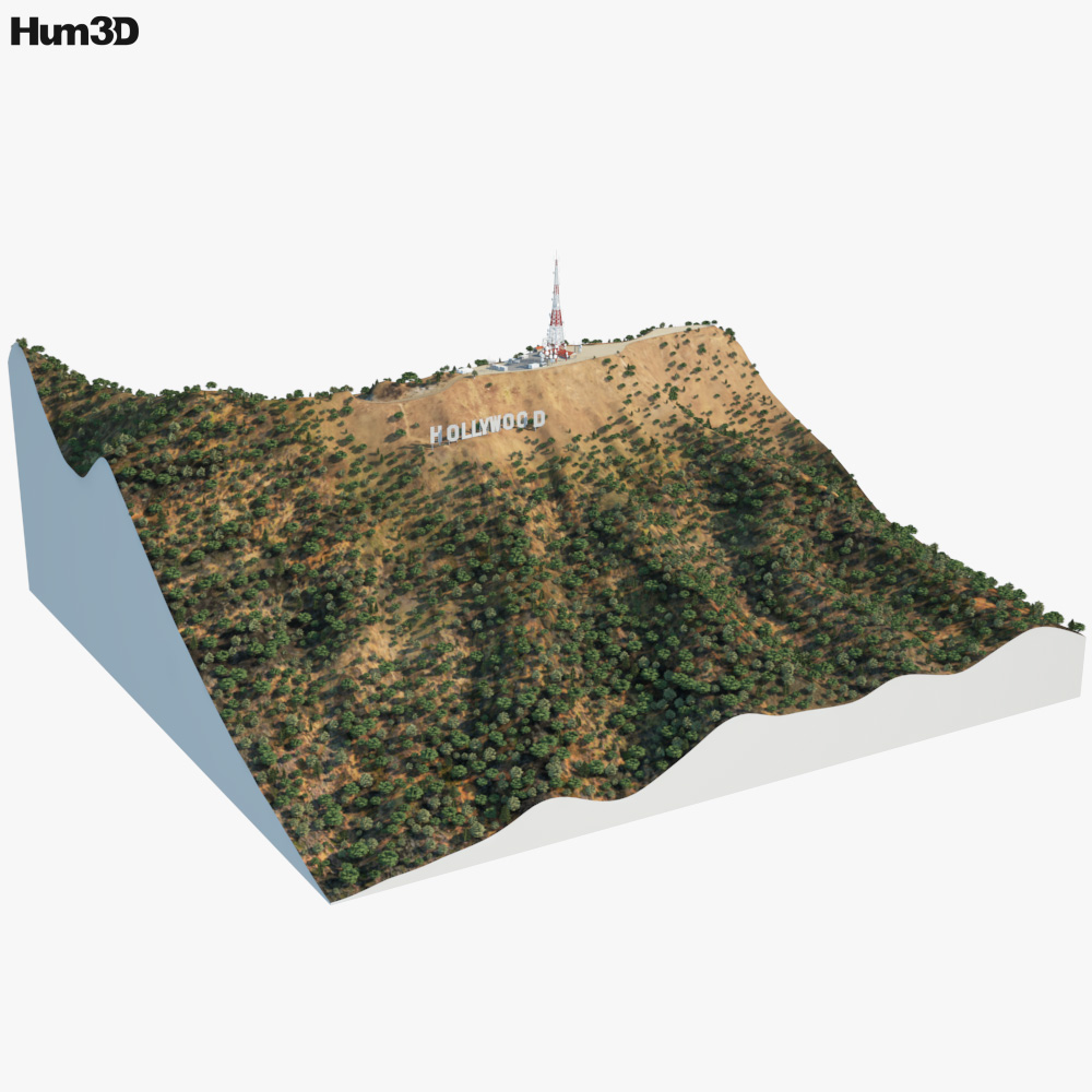 Hollywood Sign 3D model